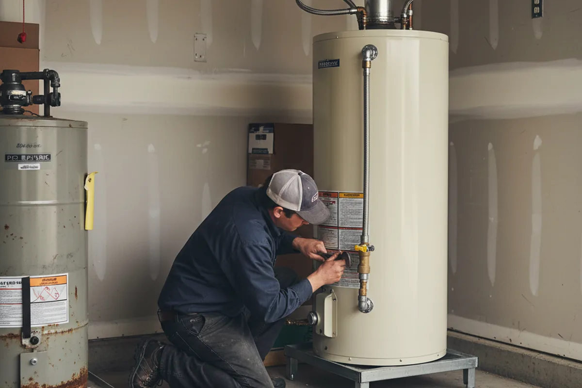Water heater and shutoff valve replacement in Pemberton